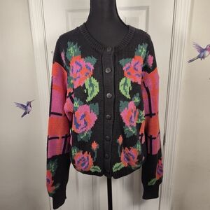 Gallagher Vintage Floral Cardigan | Boho Romantic Layer | Valentine’s Outfit | L